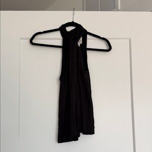 LOFT Black Sleeveless Blouse